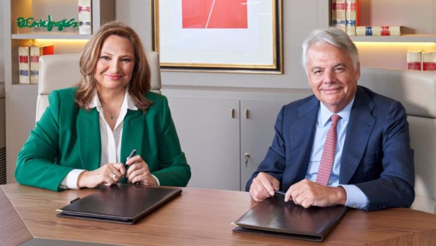 ep archivo   la presidenta de el corte ingles marta alvarez y el presidente de mutua ignacio