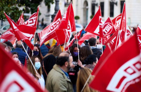 ep banderines de ccoo en una imagen de archivo