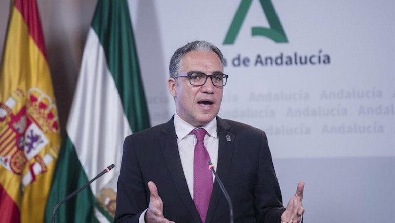 ep el consejero de presidencia elias bendodo durante una intervencion