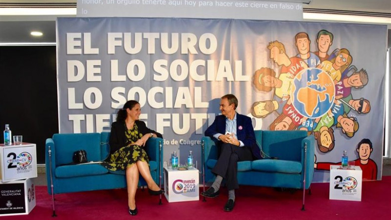 ep el expresidente del gobierno jose luis rodriguez zapatero interviene en la convencion del cermi