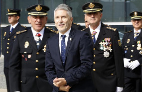 ep el ministro del interior en funciones fernando grande-marlaska c a su llegada al acto del dia de