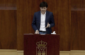 ep el portavoz de mas madrid pablo gomez perpiny durante su intervencion en el pleno de la asamblea
