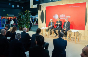 ep el presidente de foment josep sanchez llibre en el mwc