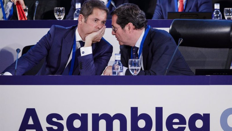 ep el presidente de la ceoe antonio garamendi d conversa con el presidente de la confederacion ep el presidente de la ceoe antonio garamendi d conversa con el presidente de la confederacion