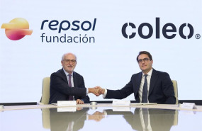 ep el presidente de repsol antonio brufau y el ceo de coleo david puyuelo