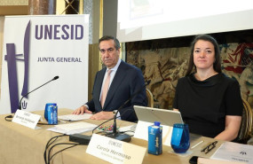 ep el presidente de unesid bernardo velazquez y la directora general carola hermoso a 18 de junio de