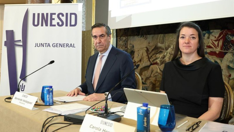 ep el presidente de unesid bernardo velazquez y la directora general carola hermoso a 18 de junio de