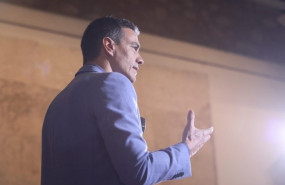 ep el presidente del gobierno en funciones pedro sanchez en un mitin en segovia de la precampana del