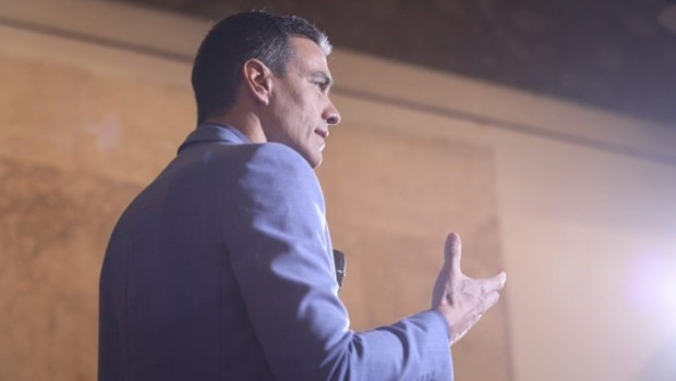 ep el presidente del gobierno en funciones pedro sanchez en un mitin en segovia de la precampana del