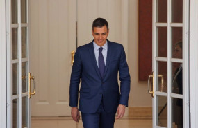 ep el presidente del gobierno pedro sanchez en el complejo de la moncloa a 15 de abril de 2024 en