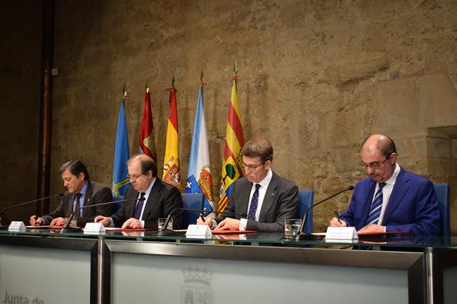 Fernández (I), Herrera, Feijóo yLambán | EUROPA PRESS ep fernandez i herrera feijoo ylamban