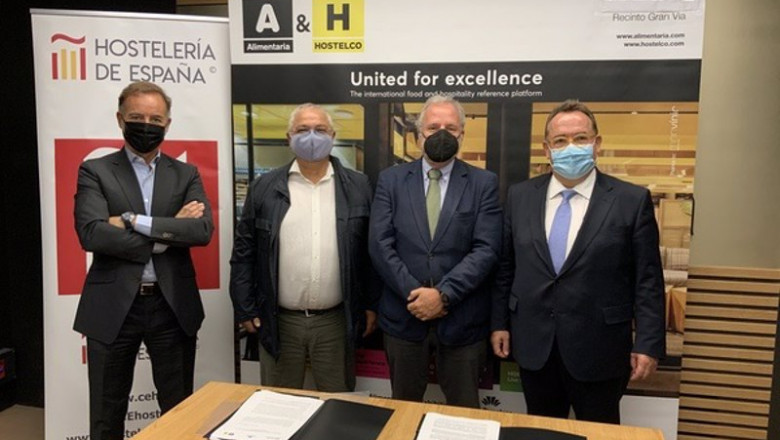 Firma del convenio entre Fira de Barcelona y la Cehe | FIRA DE BARCELONA Y LA CEHE ep firma del convenio entre fira de barcelona y la cehe