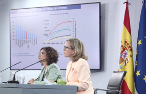 ep la ministra portavoz y de hacienda maria jesus montero i y la vicepresidenta y ministra de