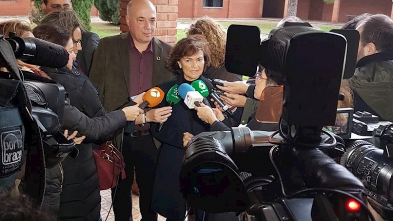 ep la secretaria de igualdad del psoe y vicepresidenta del gobierno en funciones carmen calvo este