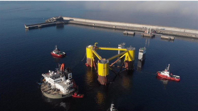 Plataforma flotante del proyecto Windfloat Atlantic | WINDFLOAT ep plataforma flotanteproyecto windfloat atlantic