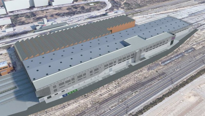 Render De La Nueva Base Del Taller Fuencarral Autopropulsado | COMSA ep render de la nueva base del taller fuencarral autopropulsado