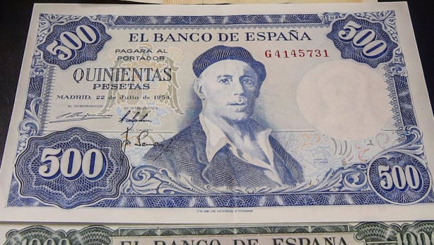 ep un billete de quinientas de las antiguas pesetas