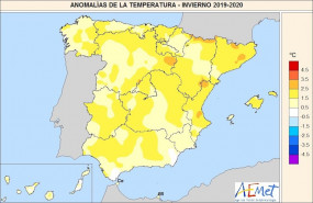 ep anomalias de calor en espana en el invierno 20192020