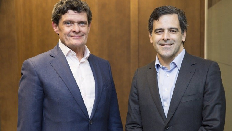 Archivo - El presidente de Sareb, Jaime Echegoyen, y el futuro consejero delegado, Javier García del Río | SAREB - Archivo ep archivo el presidente de sareb jaime echegoyen y el futuro consejero delegado javier garcia del