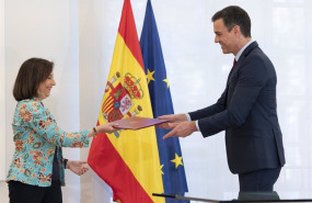 ep archivo   el presidente del gobierno pedro sanchez junto a la ministra de defensa margarita