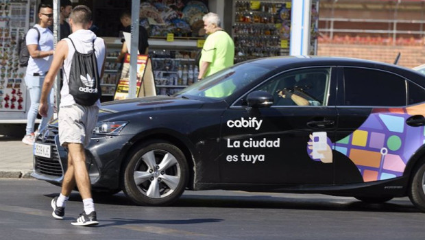 ep archivo   un taxi de uber en la zona de atocha a 24 de agosto de 2023 en madrid