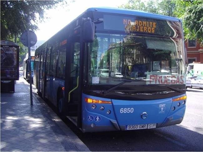 Autobús de la EMT en un estudio de la UPM | UPM ep autobusla emtun estudiola upm