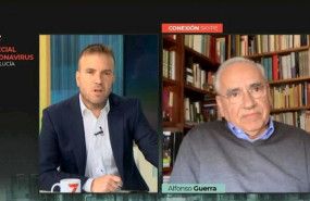 ep el ex vicepresidente del gobierno alfonso guerra en una entrevista en 7 television