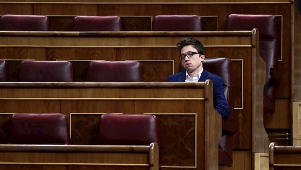 ep el portavoz de mas pais inigo errejon durante el pleno extraordinario para explicar la