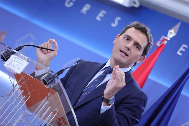 ep el presidente de ciudadanos albert rivera en rueda de prensa en el congreso de los diputados
