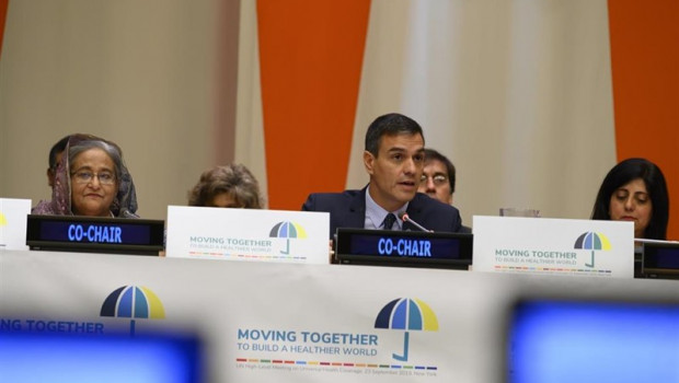 ep el presidente del gobierno en funciones pedro sanchez durante la reunion de alto nivel sobre