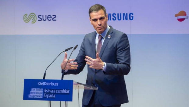 ep el presidente del gobierno pedro sanchez interviene en la clausura de la jornada sobre los fondos