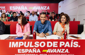 ep i d la presidenta del psoe cristina narbona el presidente del gobierno y secretario general del