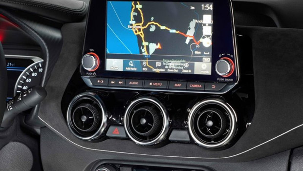 ep imagen de una pantalla del nissan juke