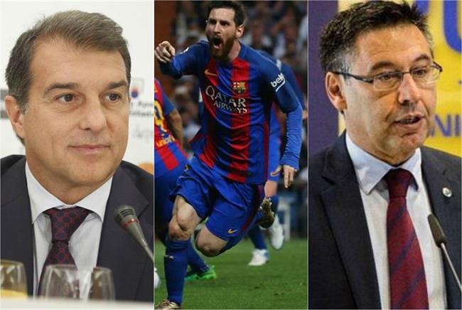 Joan Laporta Leo Messi Josep Maria Bartomeu Barcelona | EUROPA PRESS ep joan laporta leo messi josep maria bartomeu barcelona