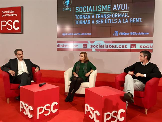 ep jose luis rodriguez zapatero psoe helena arribas psc y eduardo madina psoe