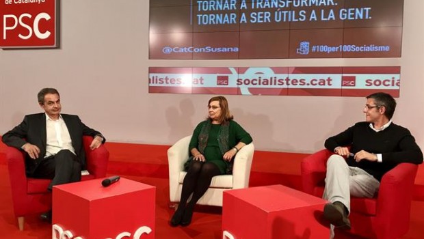 ep jose luis rodriguez zapatero psoe helena arribas psc y eduardo madina psoe
