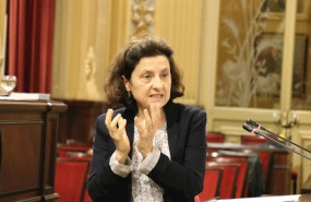 ep la consellera de asuntos sociales y deportes fina santiago en el parlament en una imagen de