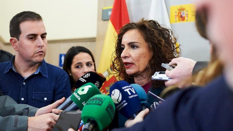 ep la ministra de hacienda y portavoz del gobierno maria jesus montero en santander
