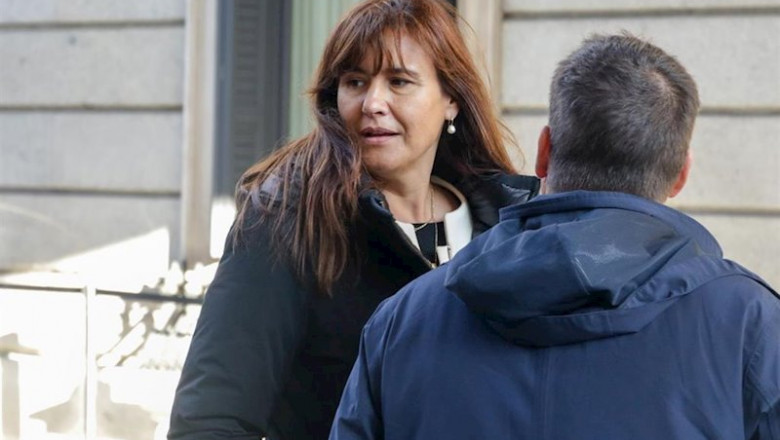 La portavoz de Junts per Catalunya en el Congreso, Laura Borrás. | Ricardo Rubio - Europa Press ep la portavoz de junts per catalunya en el congreso laura borras abandona la camara alta tras la
