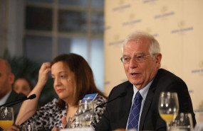 ep la presidenta del grupo de socialistas y democratas en el parlamento europeo iratxe garcia i y el