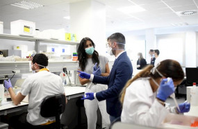 ep la vicealcaldesa de madrid begona villacis durante visita al instituto de investigacion del