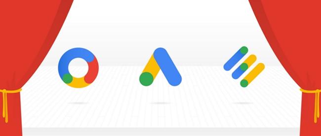 Logos de Google Ads, Google Marketing Platform y Google Ad Manager (izq a dcha) | GOOGLE ep logosgoogle ads google marketing platformgoogle ad manager izqdcha