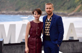 ep los actores claire foy y ryan gosling en el photocall de la pelicula first man de la seccion