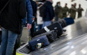 ep maletas del vuelo de los espanoles repatriados a su llegada al aeropuerto adolfo suarez madrid