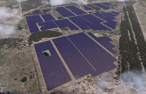 ep maqueta de un proyecto de una planta fotovoltaica de gransolar
