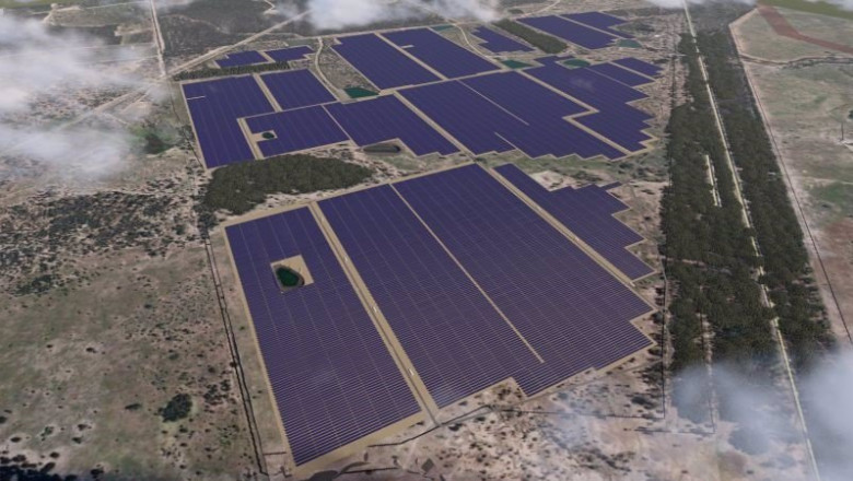 ep maqueta de un proyecto de una planta fotovoltaica de gransolar