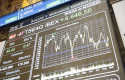 ep paneles con los indices bursatiles en el palacio de la bolsa a 14 de septiembre de 2022 en madrid