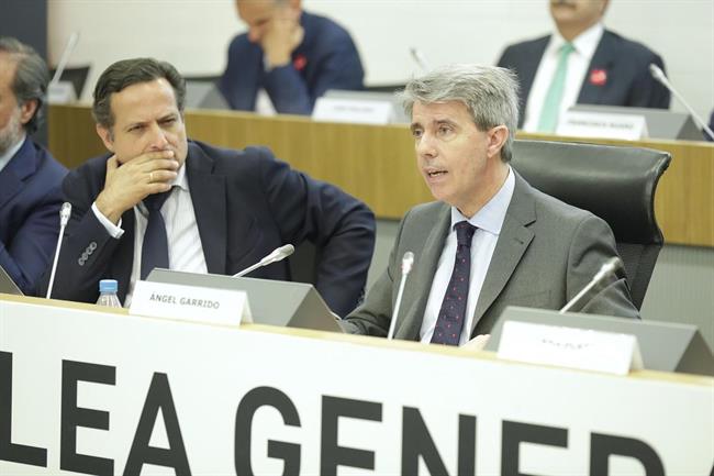 El presidente de CEIM, Juan Pablo Lázaro, y presidente de Madrid, Ángel Garrido | COMUNIDAD DE MADRID ep presidenteceim juan pablo lazaro y presidentemadrid angel garrido