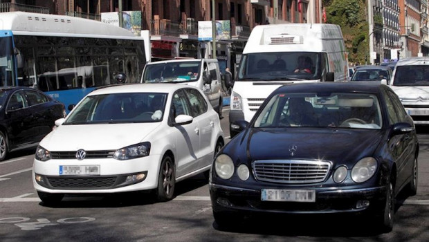 ep trafico en una centrica calle de madrid a 17 de marzo de 2014