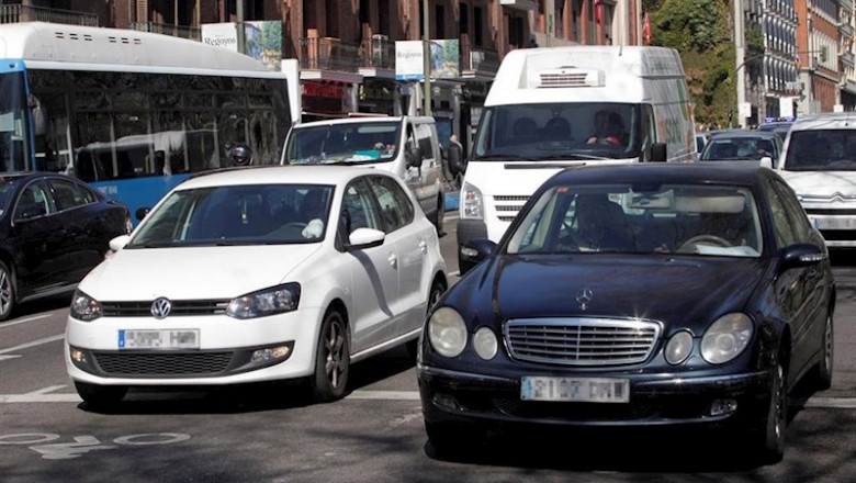 ep trafico en una centrica calle de madrid a 17 de marzo de 2014 ep trafico en una centrica calle de madrid a 17 de marzo de 2014